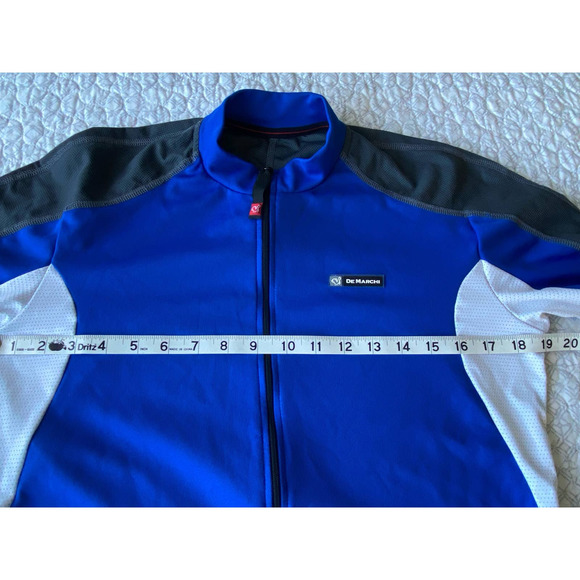 De Marchi Cycling Jerseys Made in Italy Bundle of Two Shirts, Black, Blue Medium - Picture 13 of 16